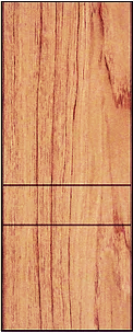 Three panel flush